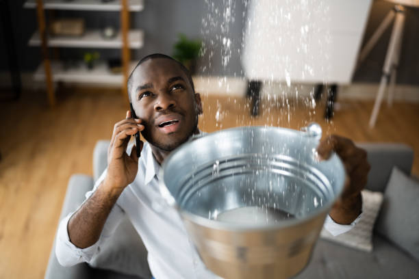 Water damage restoration process in Brookston, IN